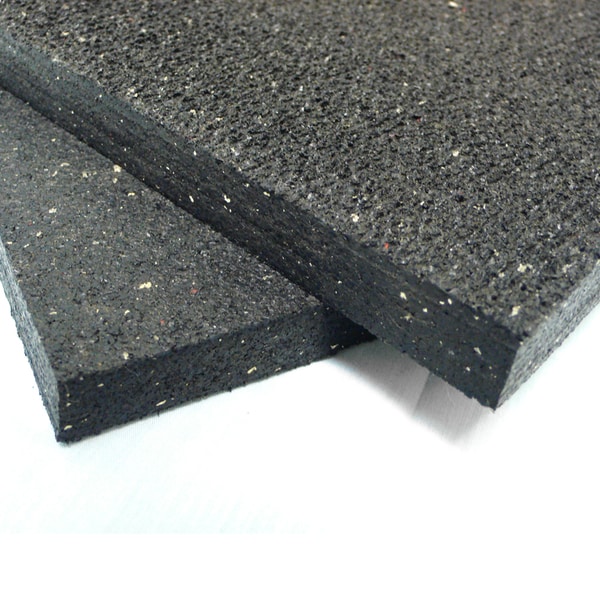 black rubber exercise mats