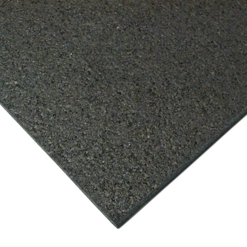 Rubber-Cal Treadmill Mat - 3/16 in. x 4 ft. x 7.5 ft. - Black - 48 x 90