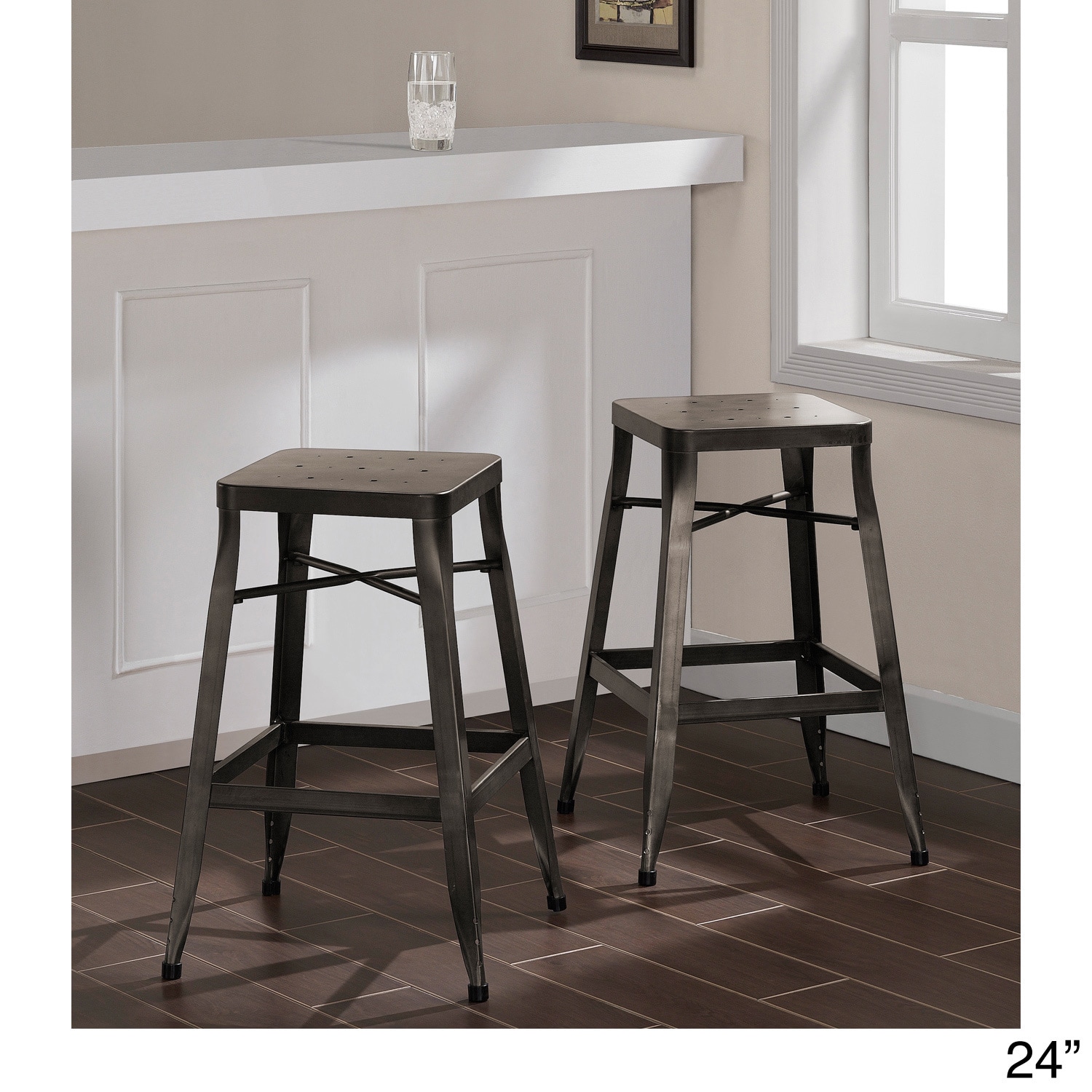 Depot Tabouret Vintage Industrial Stools (set Of 2)