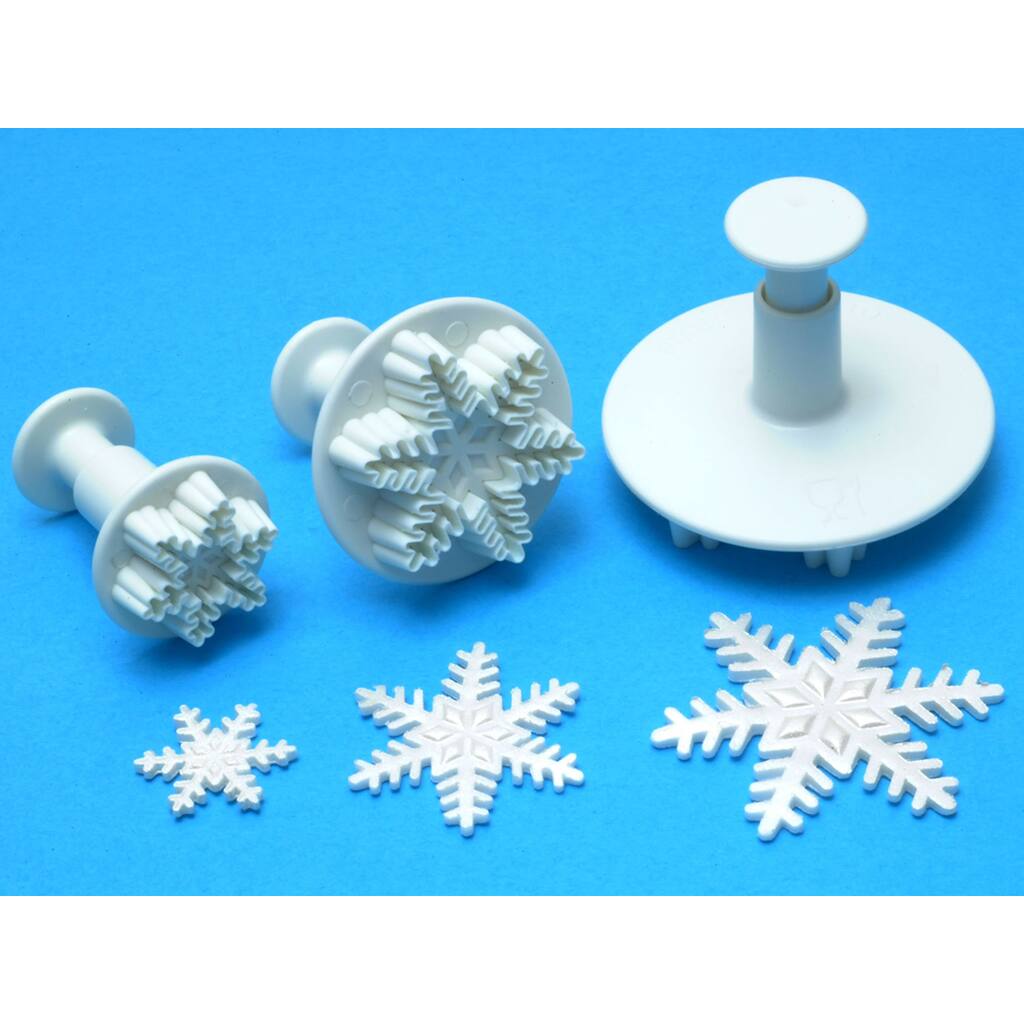 Plunger Cutter Set 3 Pieces-Snowflake