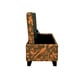 preview thumbnail 4 of 3, Better Living Blane Orange and Brown Storage Ottoman