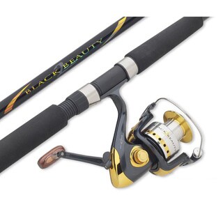 Shop South Bend Black Beauty 2 E Glass Spinning Combo Overstock 8249551