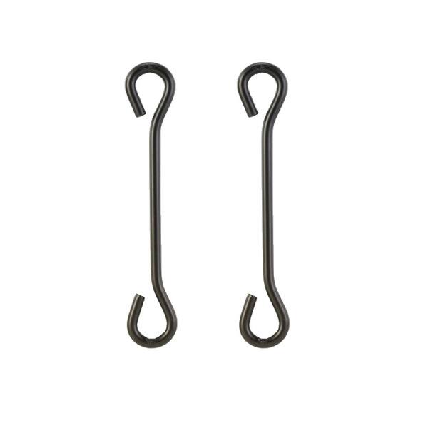 Heavy Gauge 8.5inch Oiled Bronze Pot Rack Extension Hooks (Set of 2