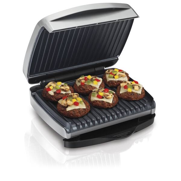 Hamilton Beach Electric Indoor Grill, 6-Serving, Large 90 sq.in