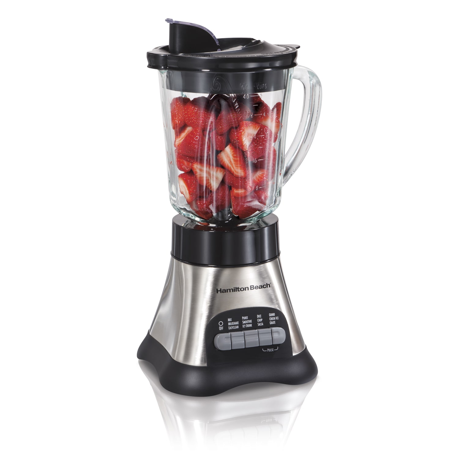 Hamilton Beach Wave Crusher Blender; Stainless Steel