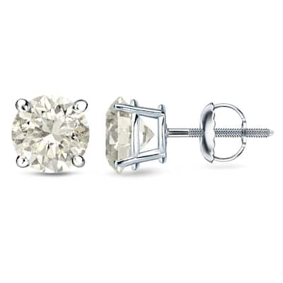 Auriya 1/4 to 3/4 Round Diamond Stud Earrings 18k Gold (J-K, I1-I2)