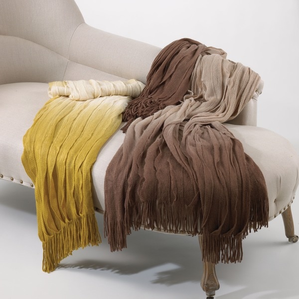 Ombre Ruffle Throw   Shopping Throws