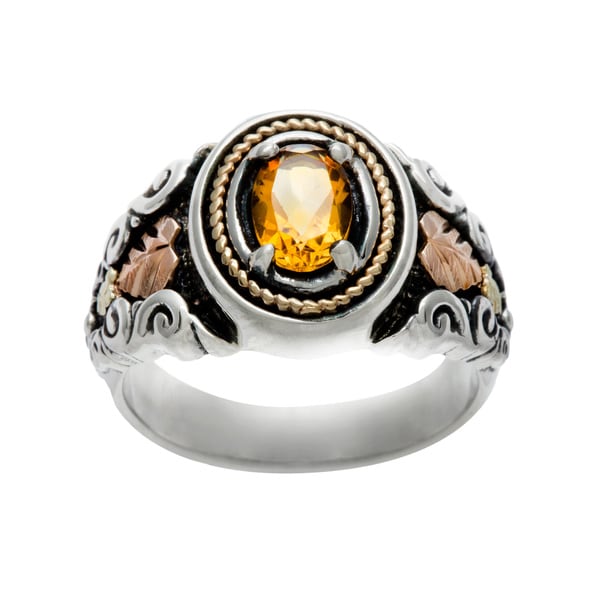 Black Hills Gold and Sterling Silver Dakota Rose Ring