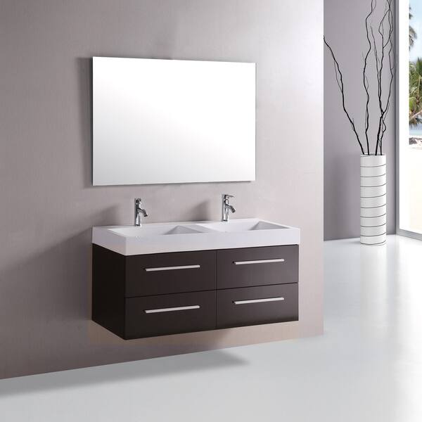 Kokols 48 inch Double Sink Bathroom Combo Set Vanity Kokols Bath Cabinets & Storage