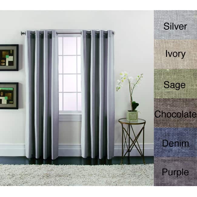 Brielle Home Linen Blend Curtain Panels