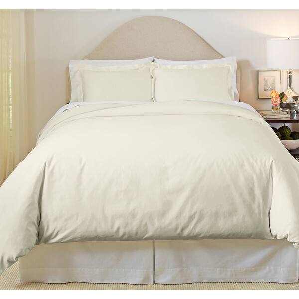 Shop Pointehaven 500 Thread Count Cotton 3 Piece Duvet Cover Set