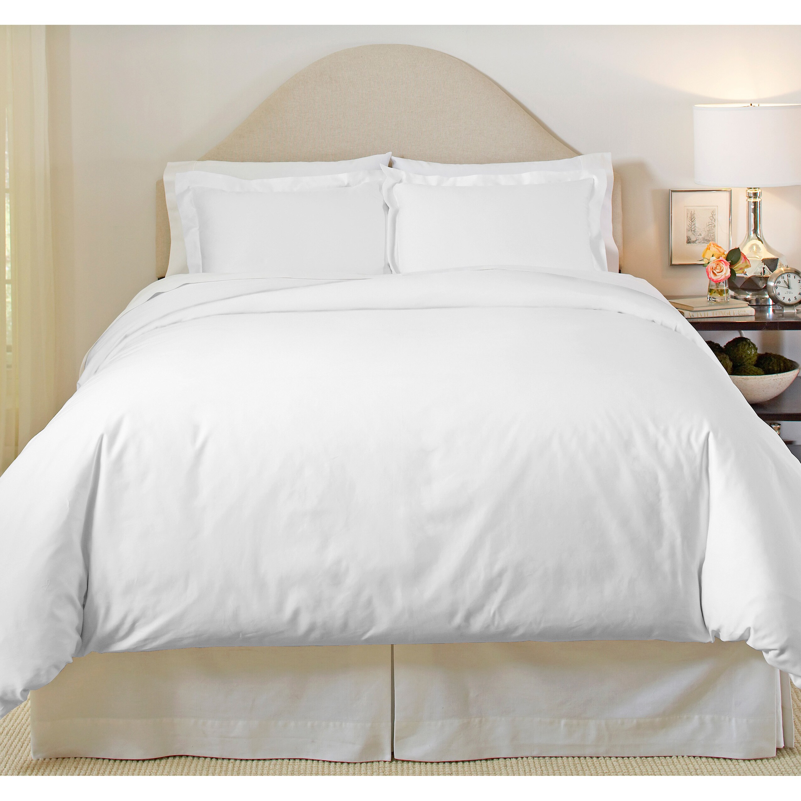 Double Bed Duvet Cover Set Chocolate Hotel Egyptian Cotton 400