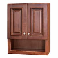 Shop Grand Reserve Cherry Bathroom Wall Cabinet - Free ...