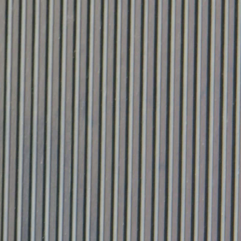 Rubber-Cal "Fine-Rib" Corrugated Rubber Floor Mats - 1/8 in x 4 ft x 15 ft Black Rubber Runners