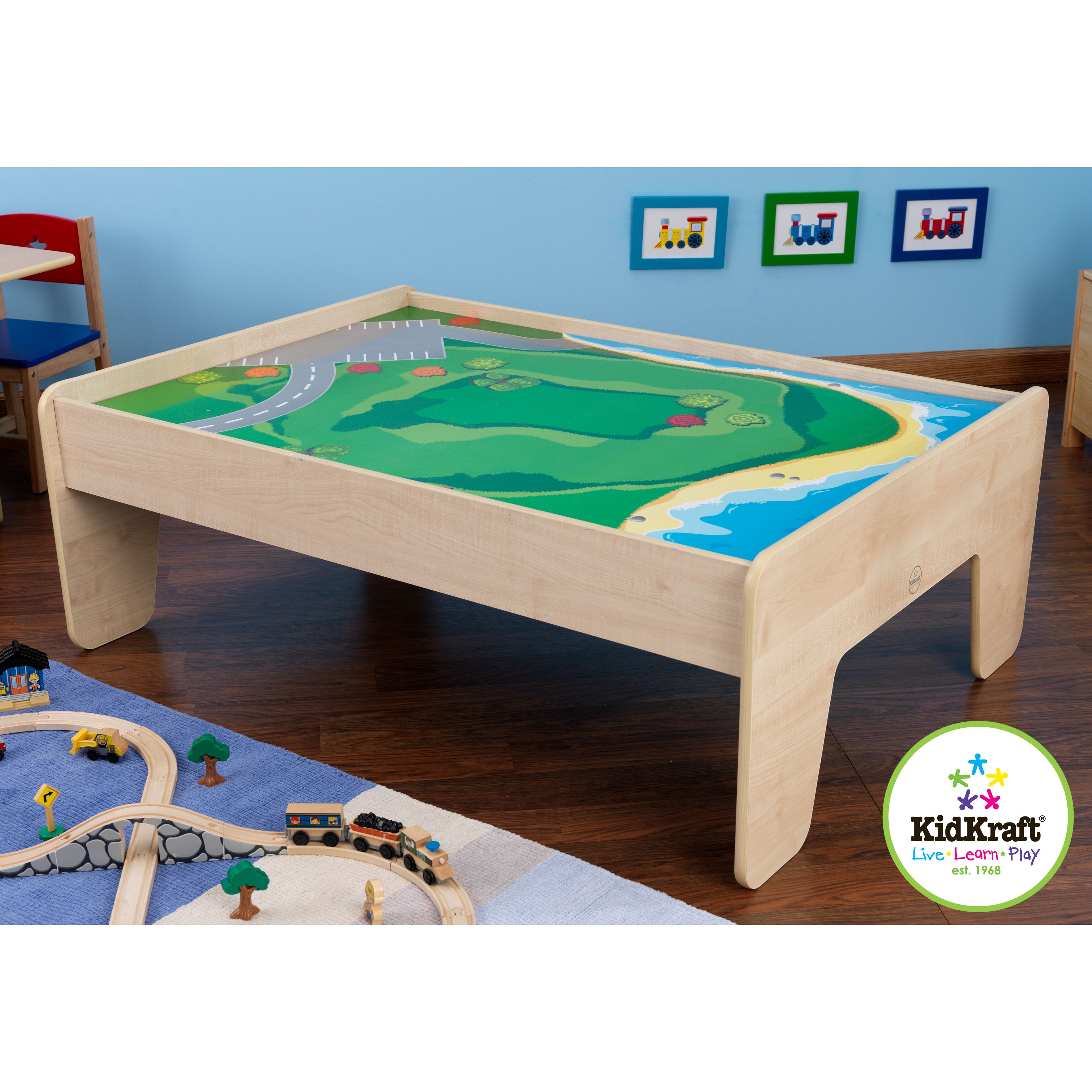 Kidkraft live learn play train table hot sale