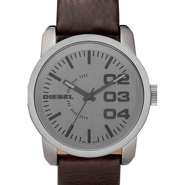 Diesel Men's DZ1467 Analog Grey Dial Brown Leather Watch - Free ...