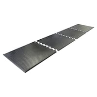 Rubber-Cal Corrugated Ramp Cleat 3 ft. x 20 ft. Black Rubber