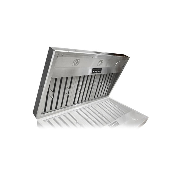 1100 CFM LED Lights 6-Speed KOBE IN2648SQB-1100-5A Deluxe 48 Built-In// Insert Range Hood Baffle Filters