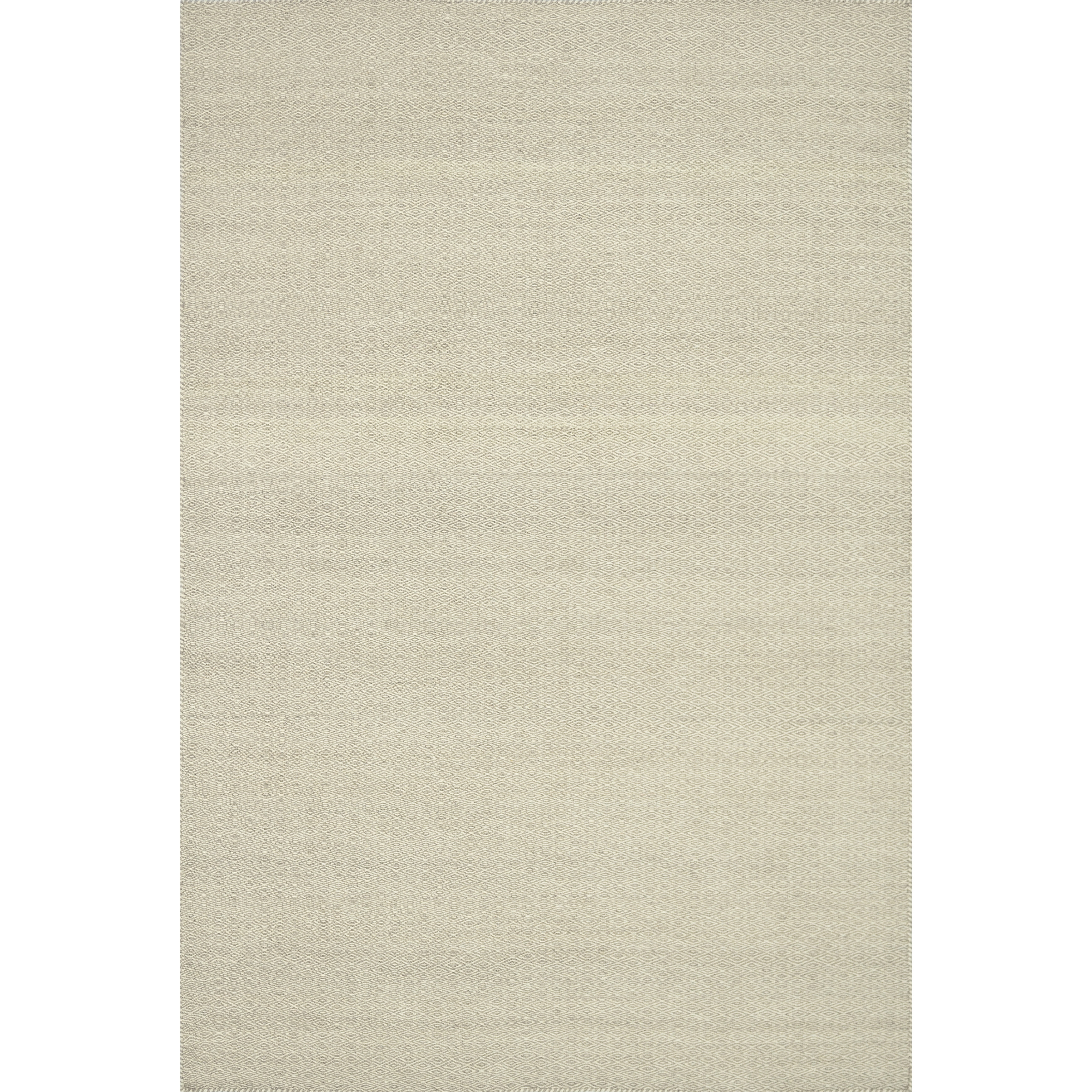 Hand woven Poplin Beige Wool/ Cotton Rug (50 X 76)