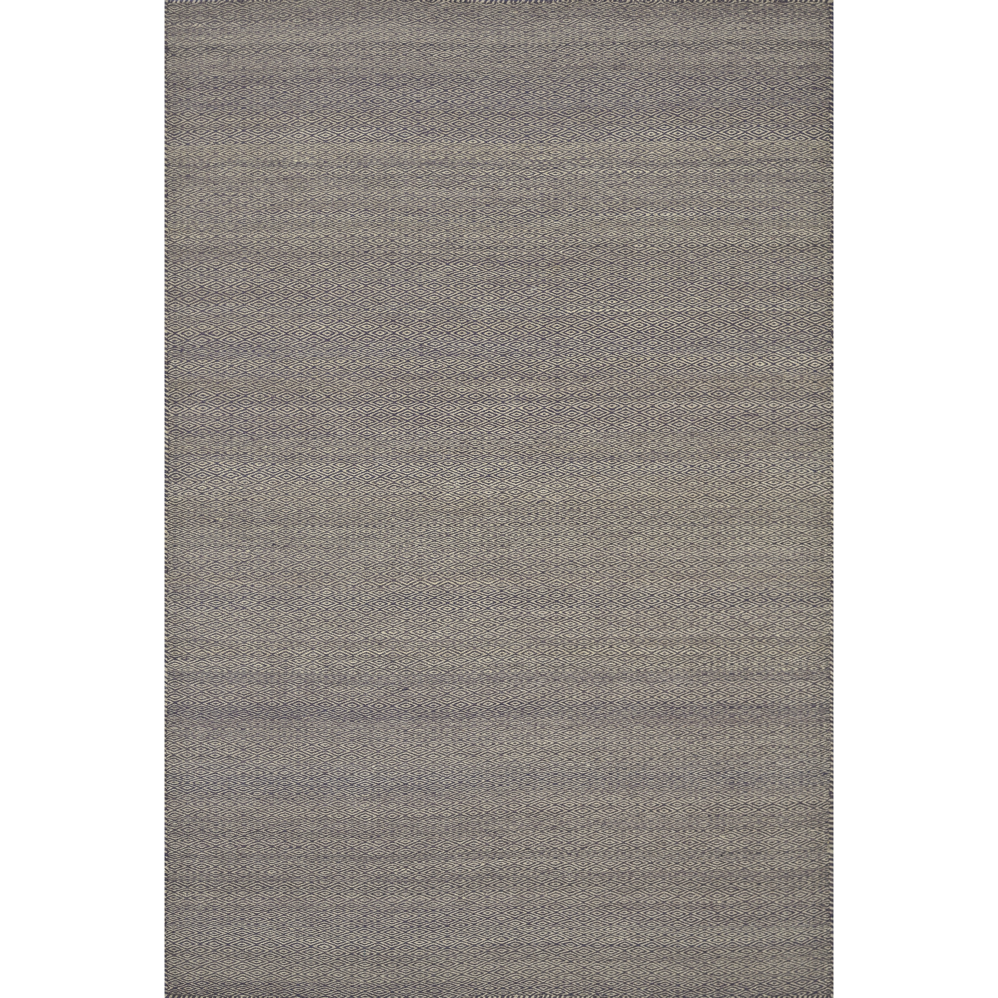 Hand woven Poplin Plum Wool/ Cotton Rug (50 X 76)