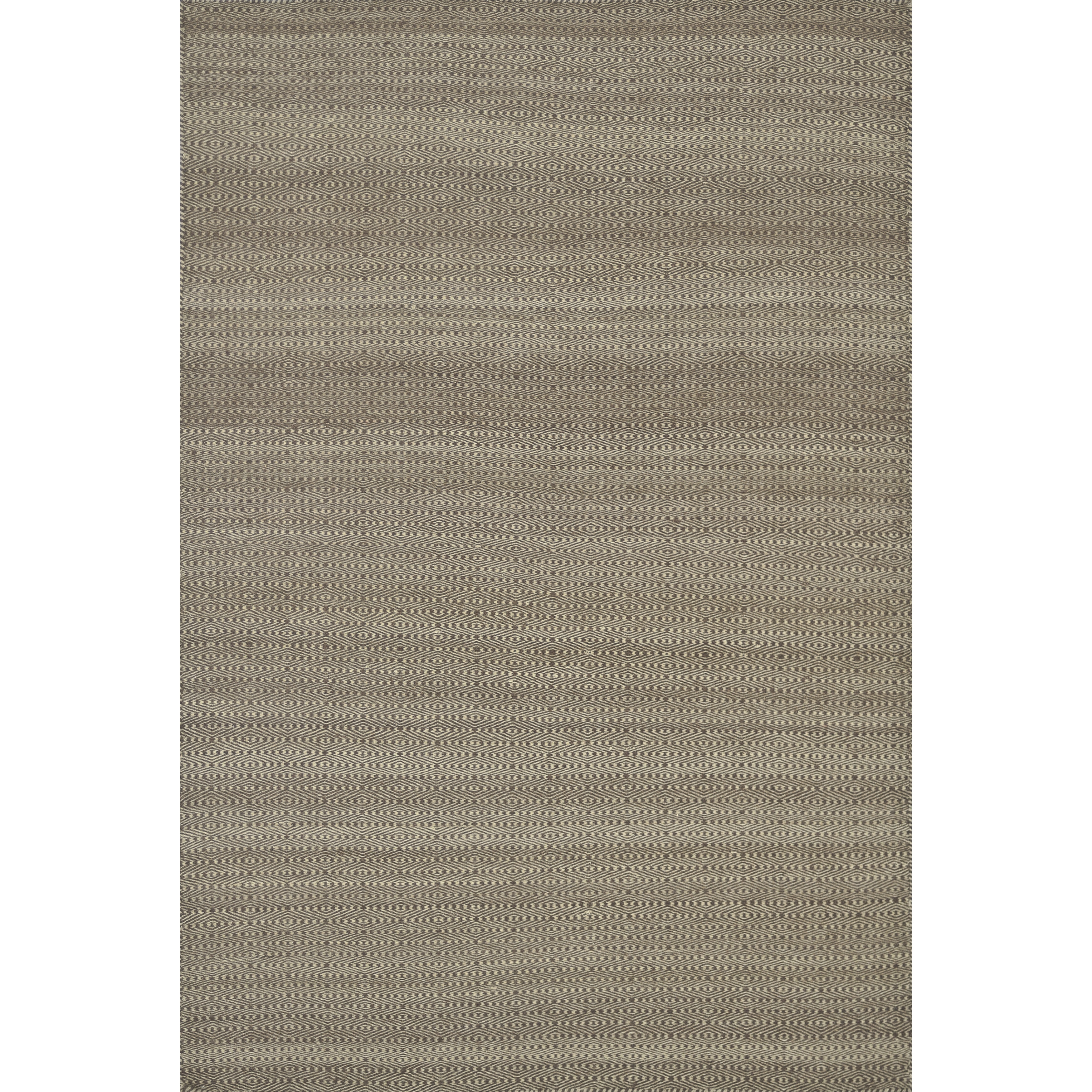 Hand woven Poplin Chocolate Wool/ Cotton Rug (36 X 56)