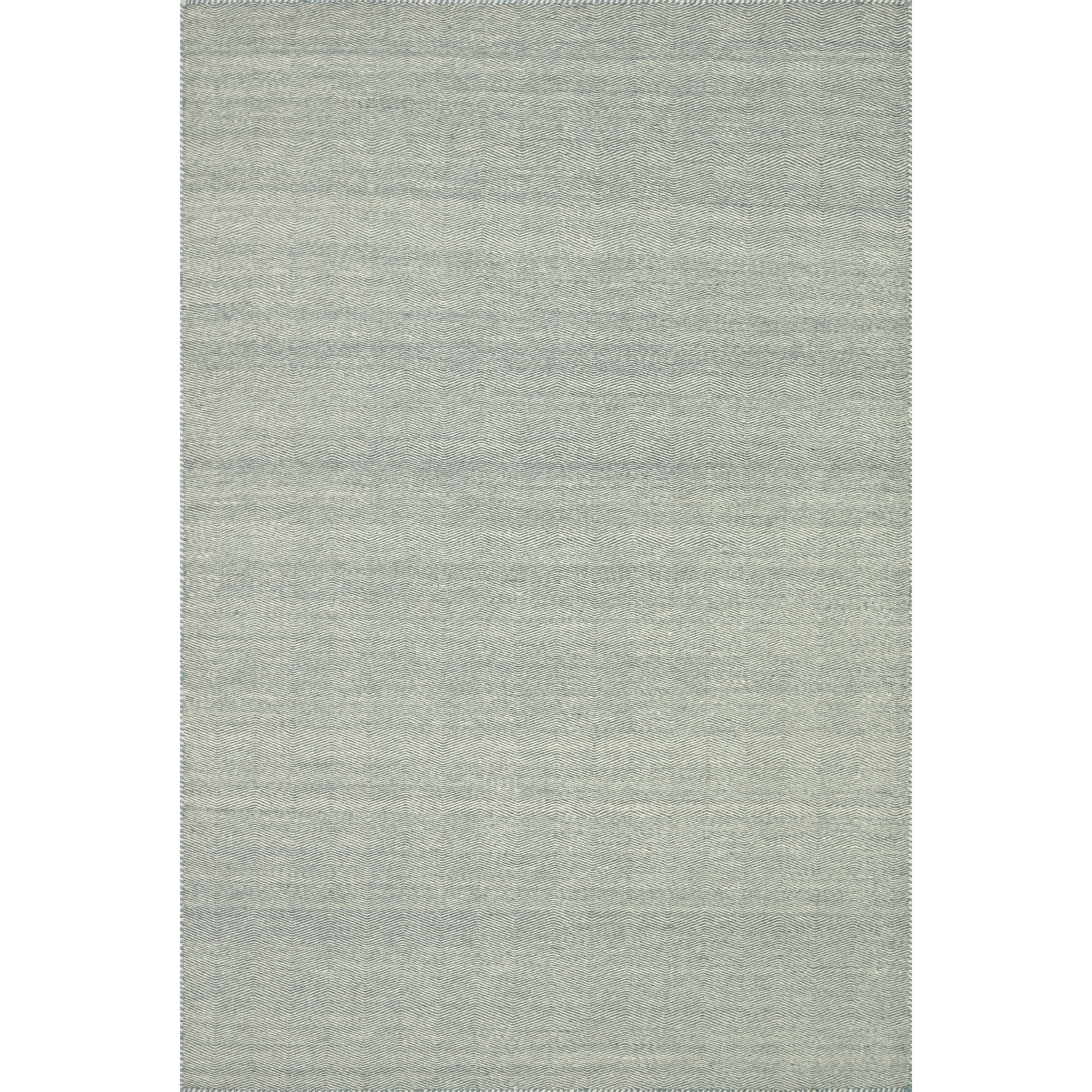 Hand woven Poplin Aqua Wool/ Cotton Rug (23 X 39)