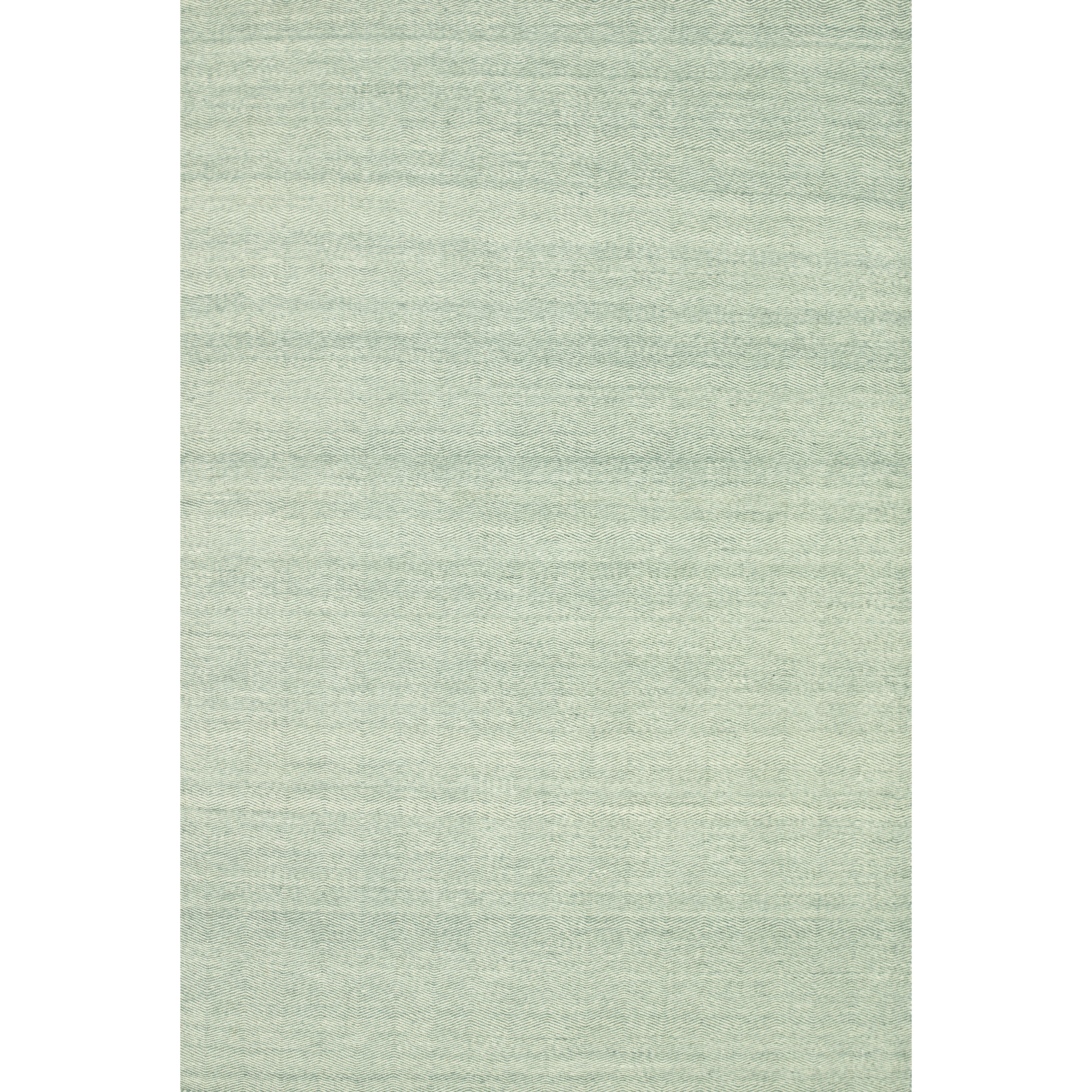 Hand woven Poplin Aqua Wool/ Cotton Rug ( 50 X 76)