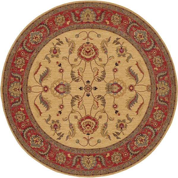 Shop Karastan Ashara Agra Ivory Rug (8'8 Round) Free Shipping Today