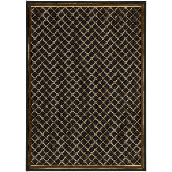 Karastan English Manor Coventry Trellis Black Rug (57 x 711)