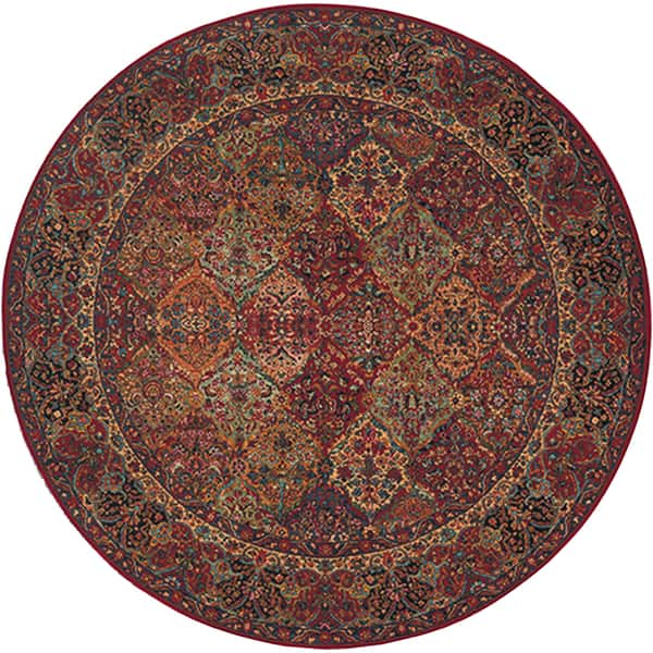 Karastan Original Multi Panel Kirman Rug (8'8 Round) - 8'8 - Bed Bath ...