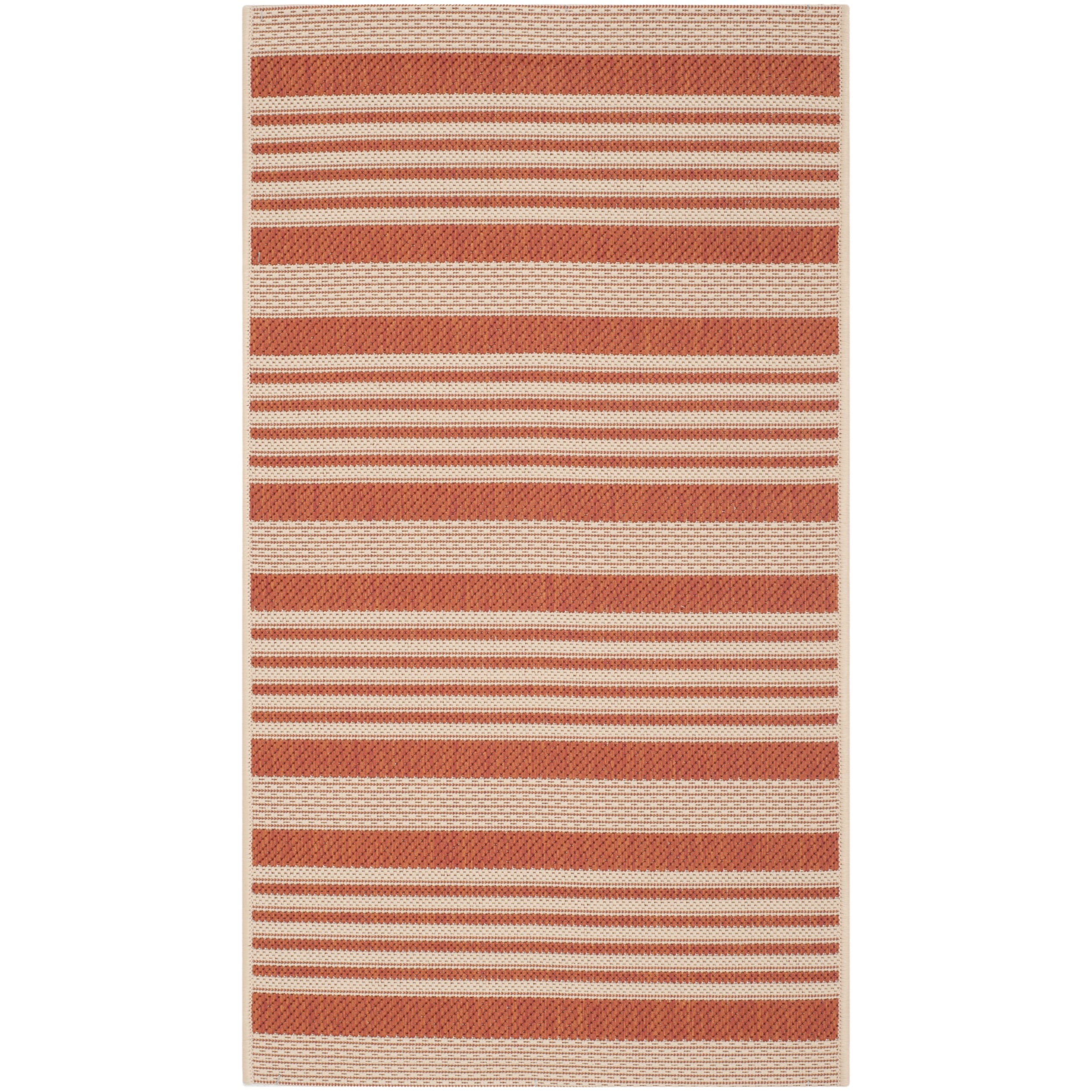 Safavieh Courtyard Terracotta/ Beige Indoor/ Outdoor Area Rug (27 X 5)