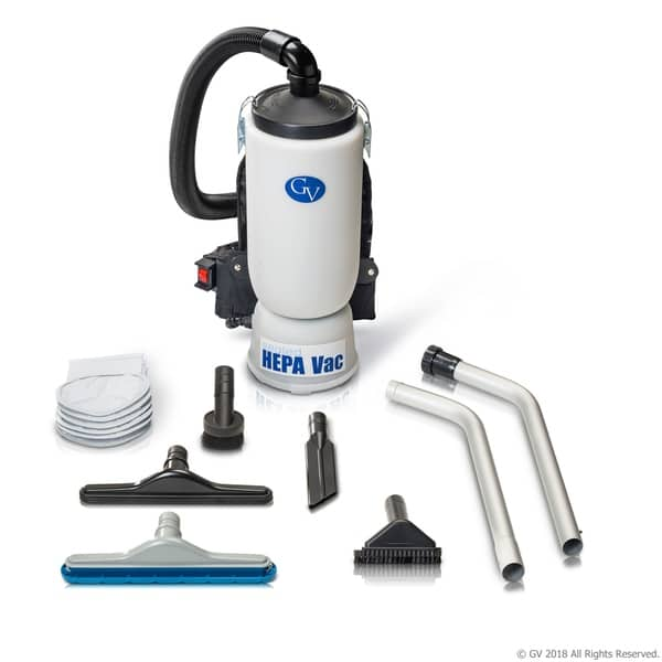 GV 6-quart Sealed HEPA Backpack Vacuum with Professional Tool Kit