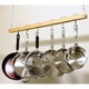 preview thumbnail 1 of 3, Cooks Standard Single-bar Wooden 36-inch Ceiling Mount Pot Rack