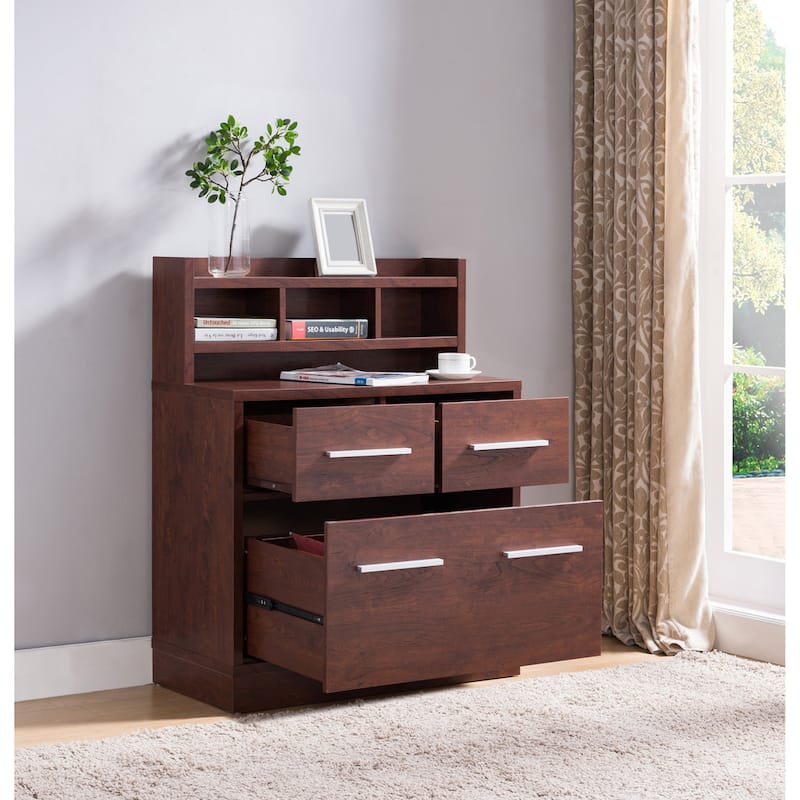 Greene Transitional 3-Drawer Wood File Cabinet Work Station by Porch & Den