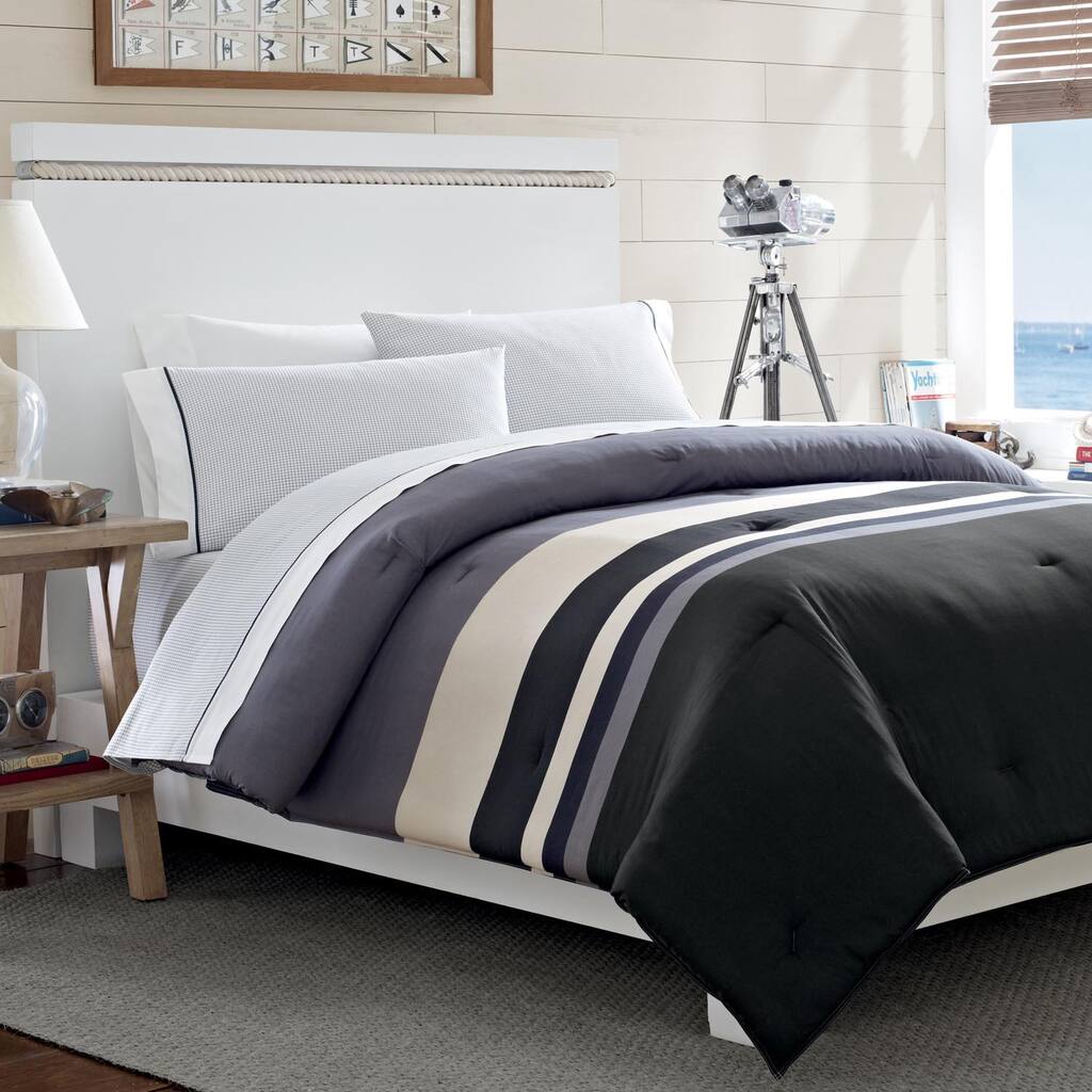 Nautica Easton Bay Cotton Bed in a Bag with Sheet Set