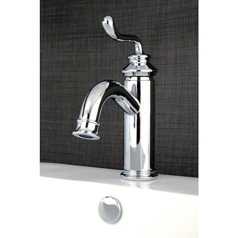 Single-handle Chrome Single-Hole Bathroom Faucet