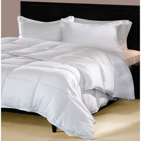 Miranda HausAll-season Stripe Down Alternative Hypoallergenic Comforter