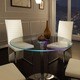 Lorin LED Round Dining Table iNSPIRE Q Modern - Silver - Thumbnail 2