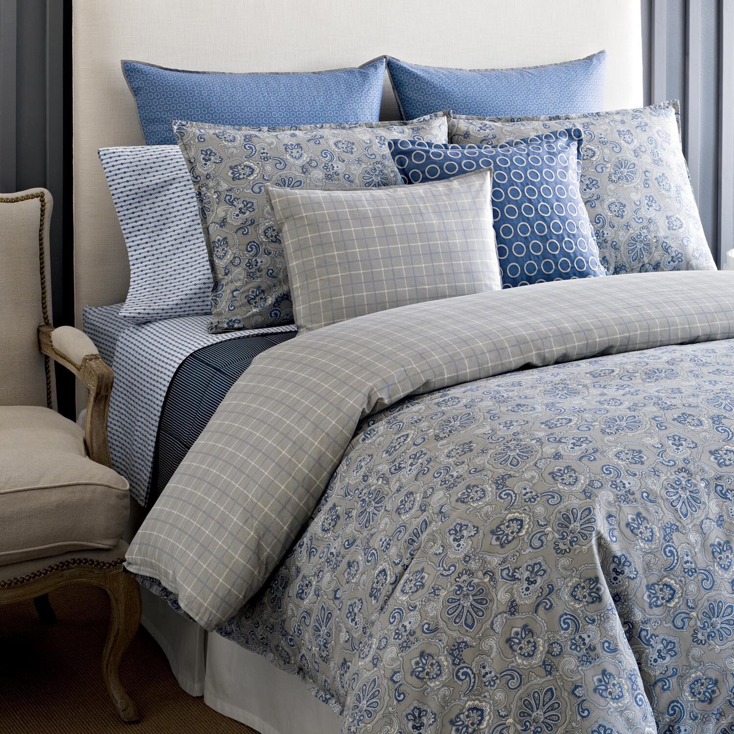 Shop Tommy Hilfiger Princeton Paisley 3 Piece Cotton Duvet Cover