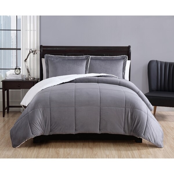 Carson Carrington Aeduvik Micro Mink Sherpa 3-piece Comforter Set
