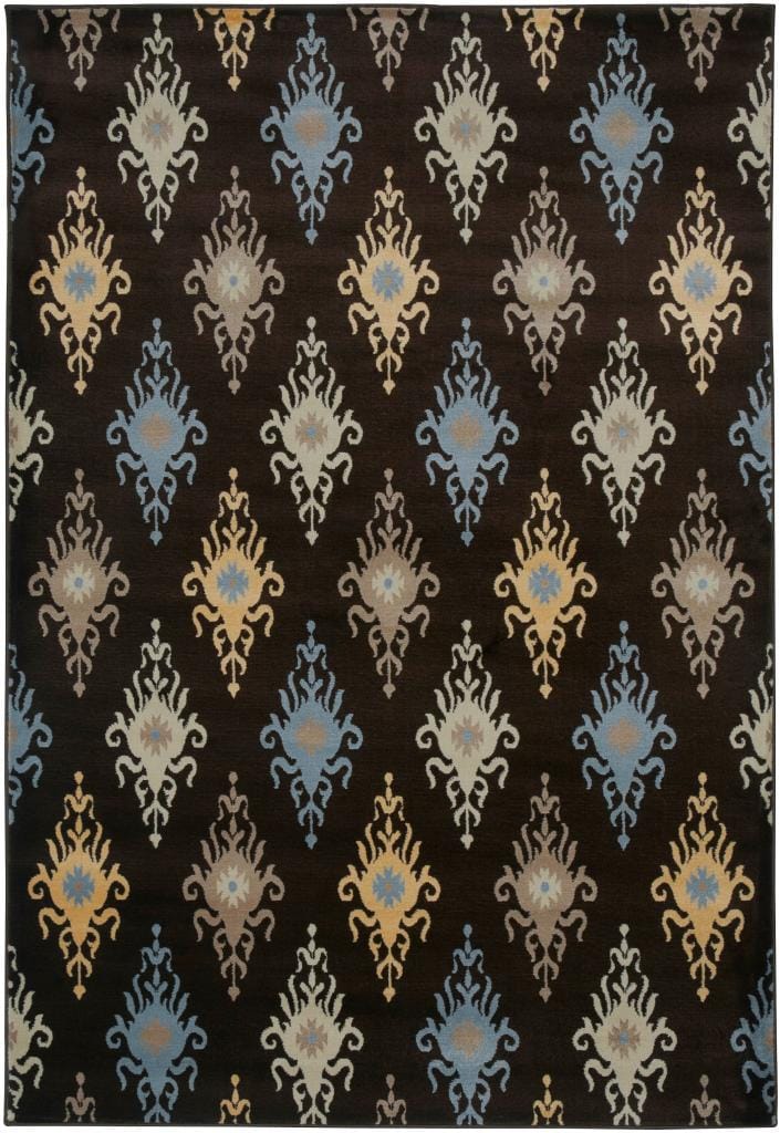 Power loomed Handicraft Imports Gibraltar Transitional Brown 100 percent Heat set Polypropylene Area Rug (53 X 77)