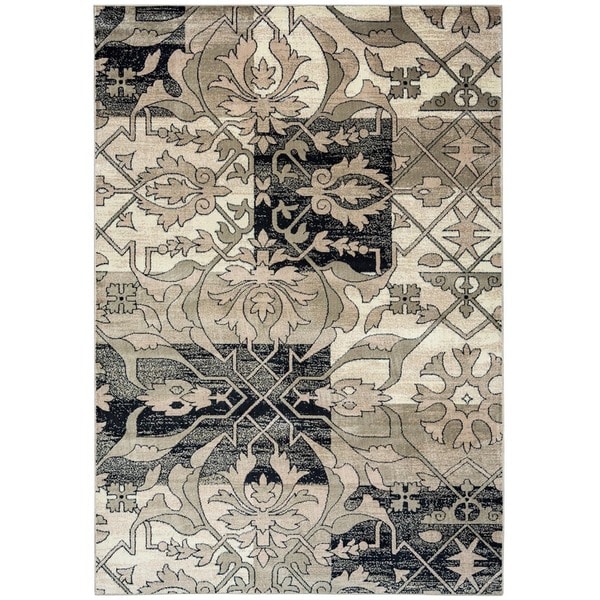 Rizzy Home Bay Side Collection Power-loomed Accent Rug - 6'7 x 9'6