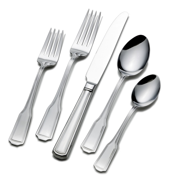 Shop Wallace Whitney 92 Piece 18/10 Flatware Set Free Shipping Today