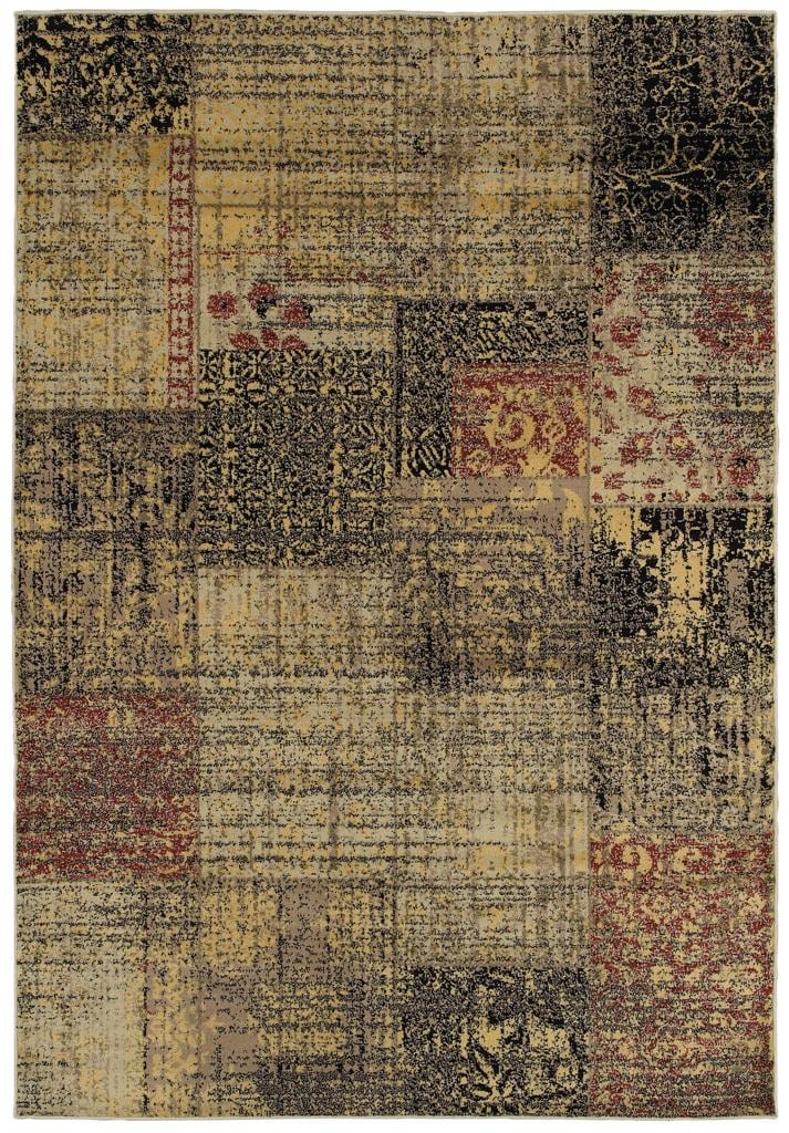 Power loomed Handicraft Imports Gibraltar Transitional Multicolored 100 percent Heat set Polypropylene Area Rug (67 X 96)