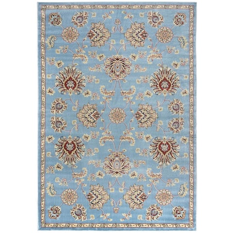 Rizzy Home Bay Side Abstract Accent Rug (6'7 x 9'6) - 6'7" x 9'6"