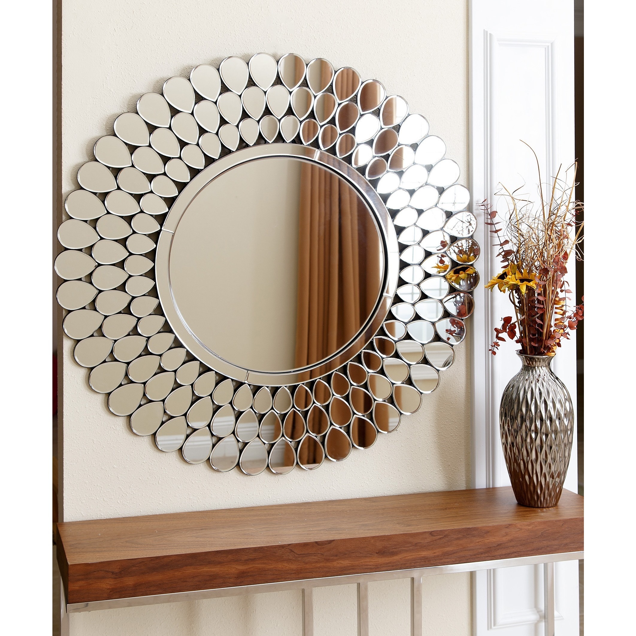 Abbyson Living Radiance Round Wall Mirror