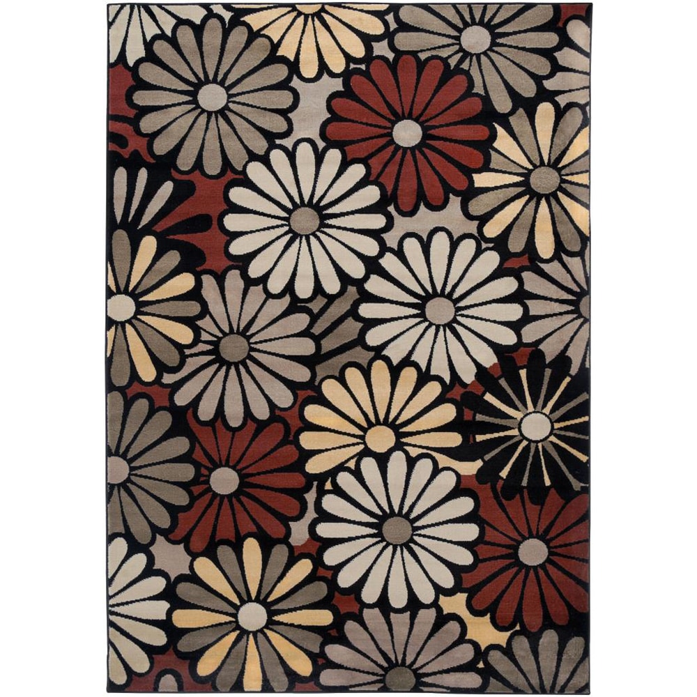 Transitional Gibraltar Black Area Rug (33 X 53)