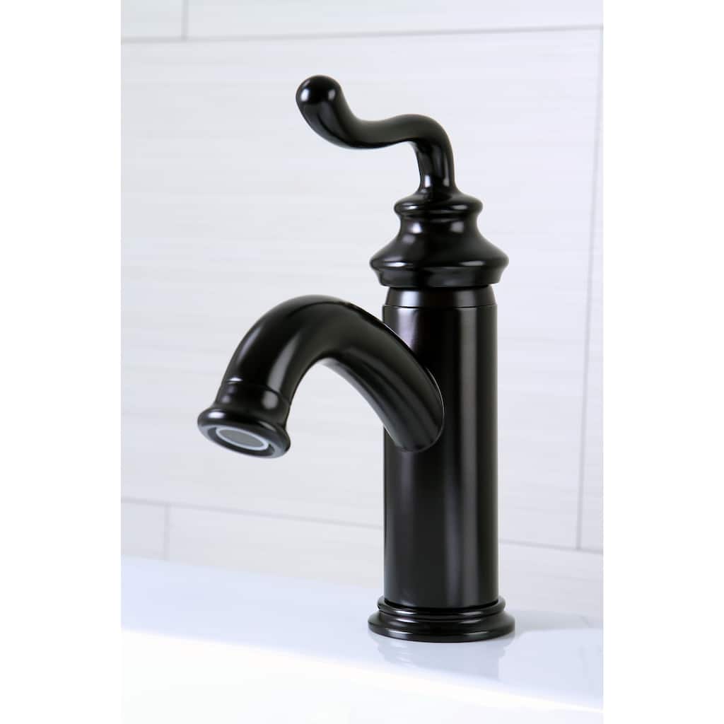Kingston Brass Single Handle Oil Rubbed Bronze Single Hole Bathroom Faucet