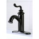 preview thumbnail 3 of 2, Single Handle Oil Rubbed Bronze Single Hole Bathroom Faucet