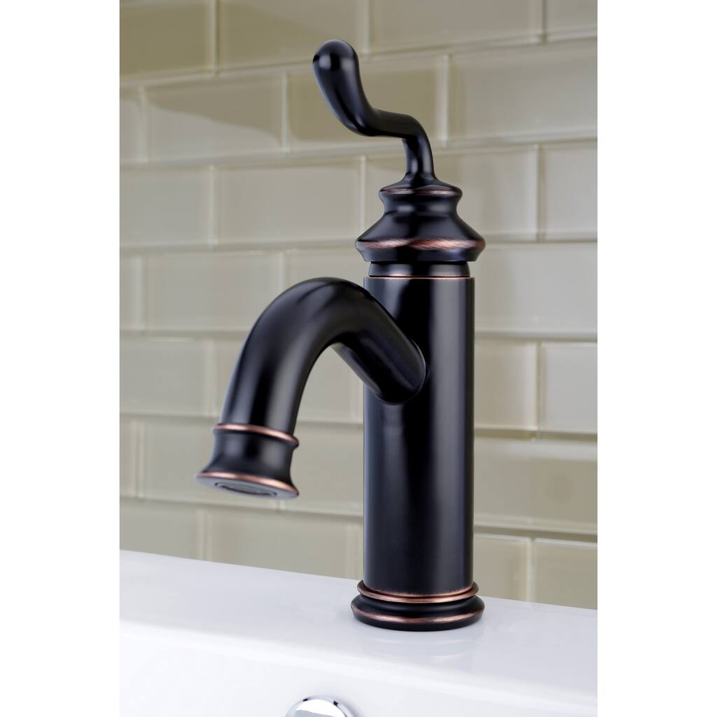 Kingston Brass Single-Handle Oil Rubbed Bronze Single-Hole Bathroom Faucet